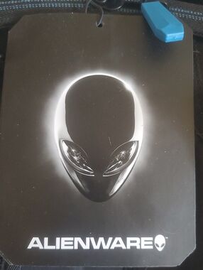 Alienware  Vindicator backpack Black Tag with White Alien Head brand new.